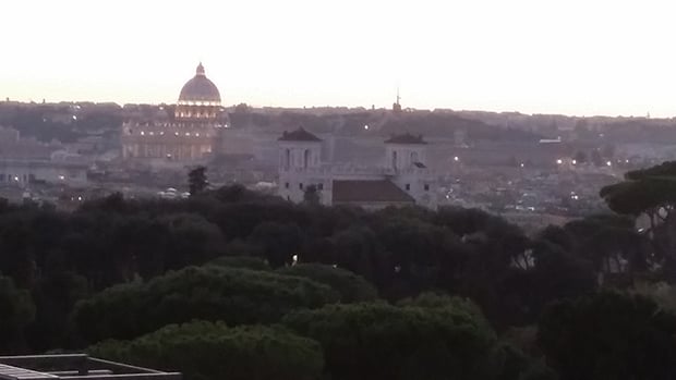 Marriott Grand Flora wedding Rome view