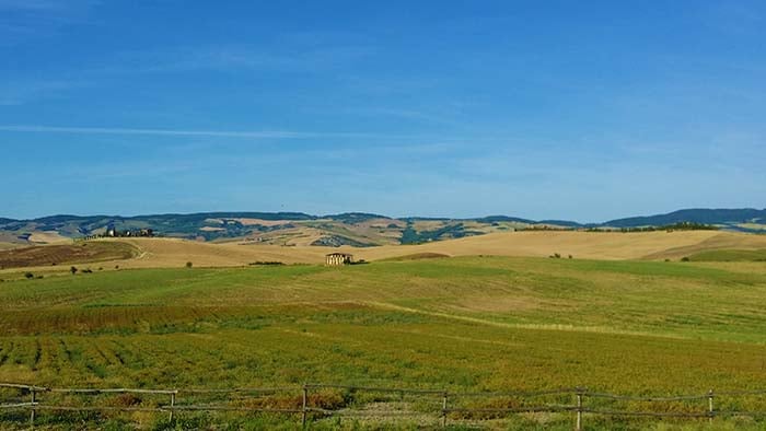 Locanda in Tuscany wedding. A photo of the landscape around the wonderful Tuscan venue