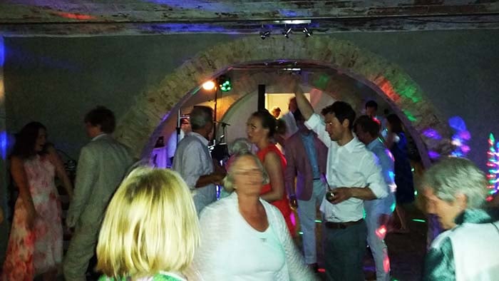 During the Locanda in Tuscany wedding party